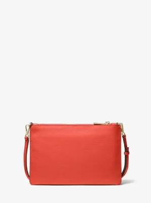 Adele Pebbled Leather Crossbody Bag