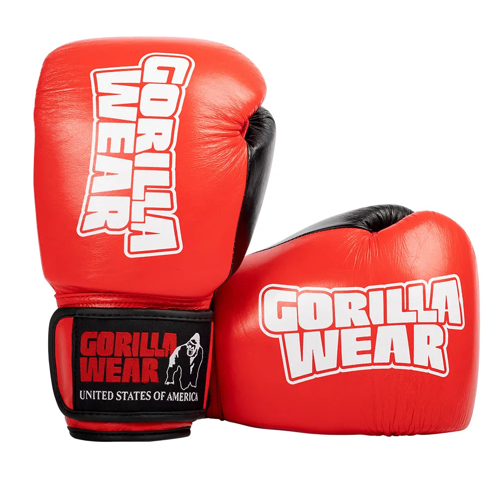 Ashton Pro Boxing Gloves - Red/Black