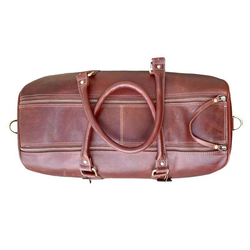 Ashwood Leather Holdall in Chestnut