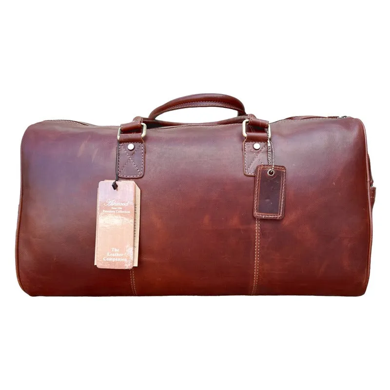 Ashwood Leather Holdall in Chestnut