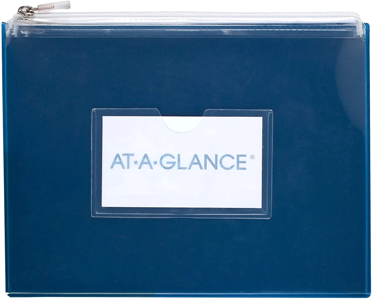 AT-A-GLANCE Zipper Pouches, Clear Front, 8" x 6", 8" x 3", 2-PACK (YP13758)