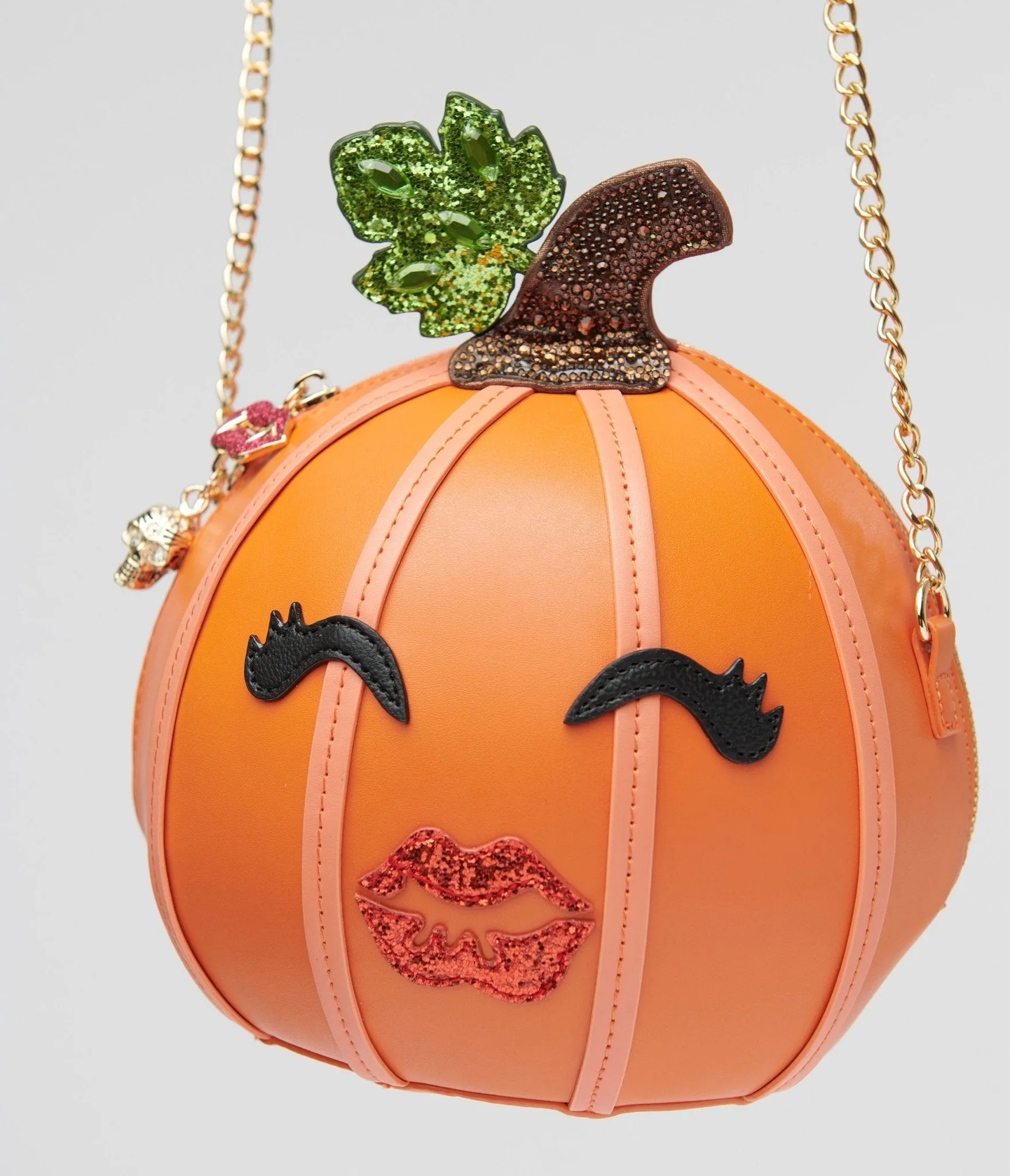 Betsey Johnson Orange You're So Gourdgeous Crossbody Bag