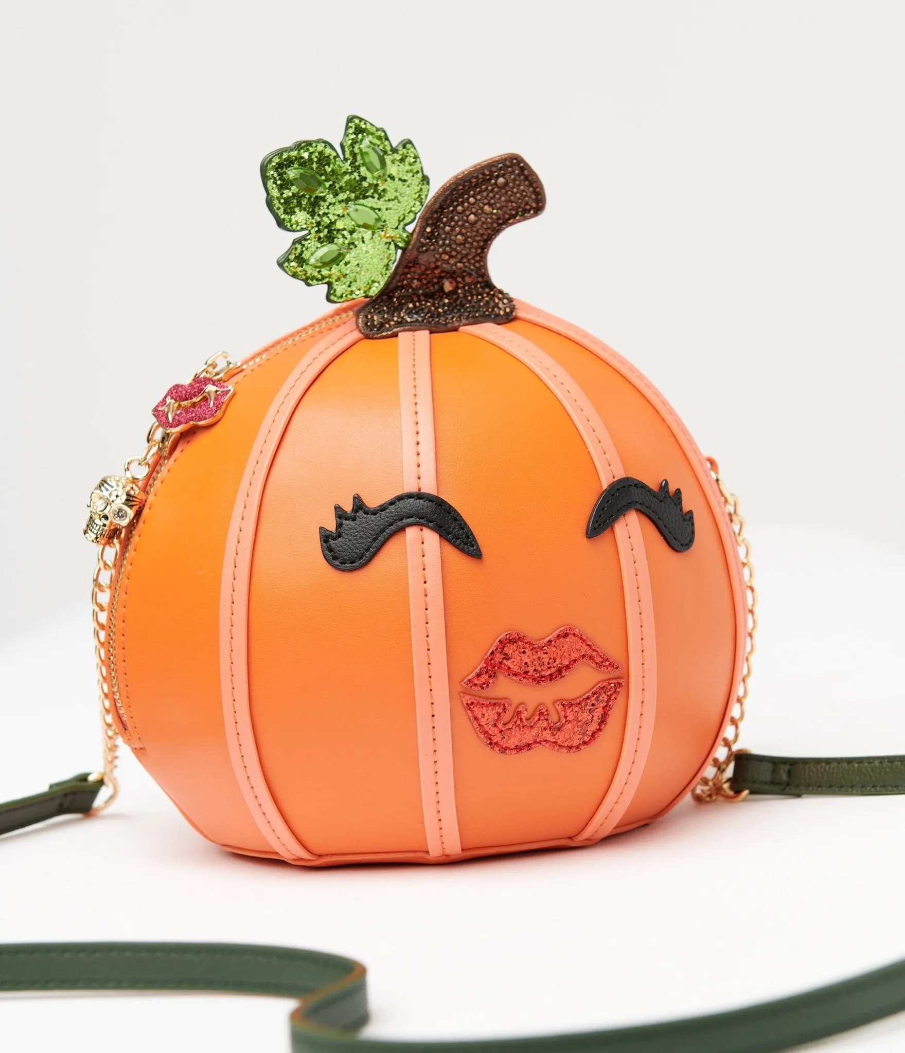 Betsey Johnson Orange You're So Gourdgeous Crossbody Bag