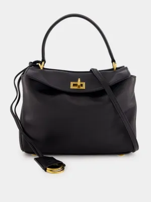 Black Calfskin Rodeo Mini Handbag