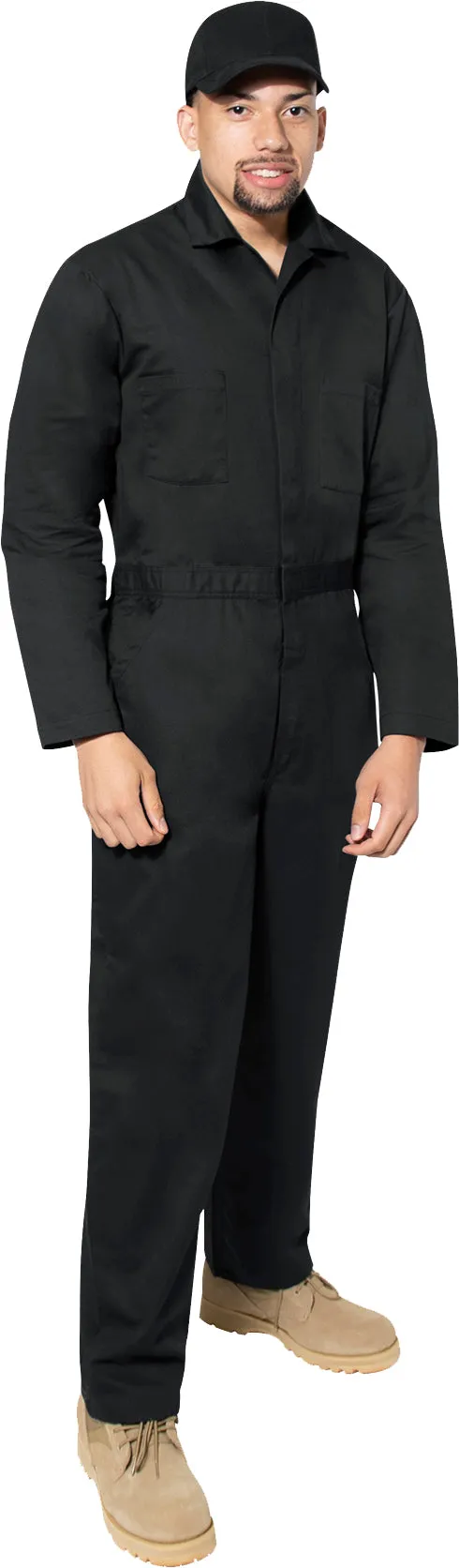 Black Lightweight Workwear Coverall