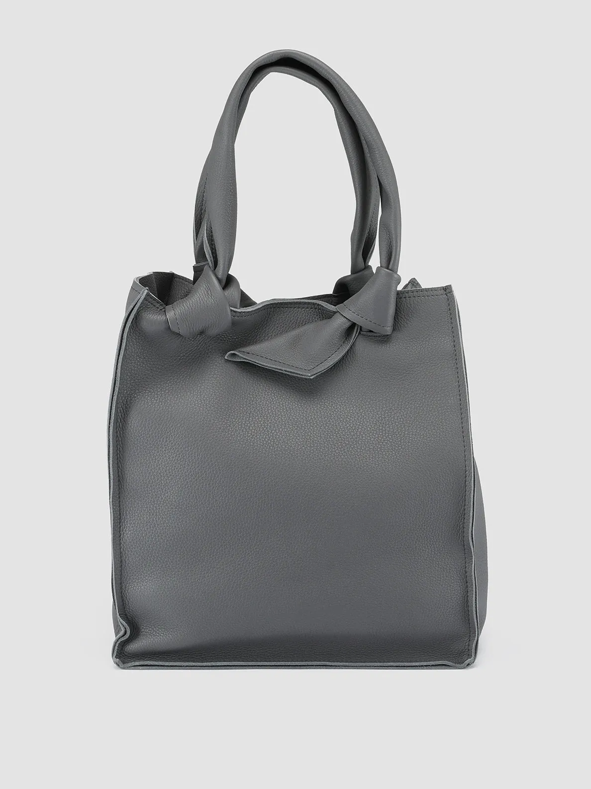 BOLINA 037 - Grey Leather Handle Bag