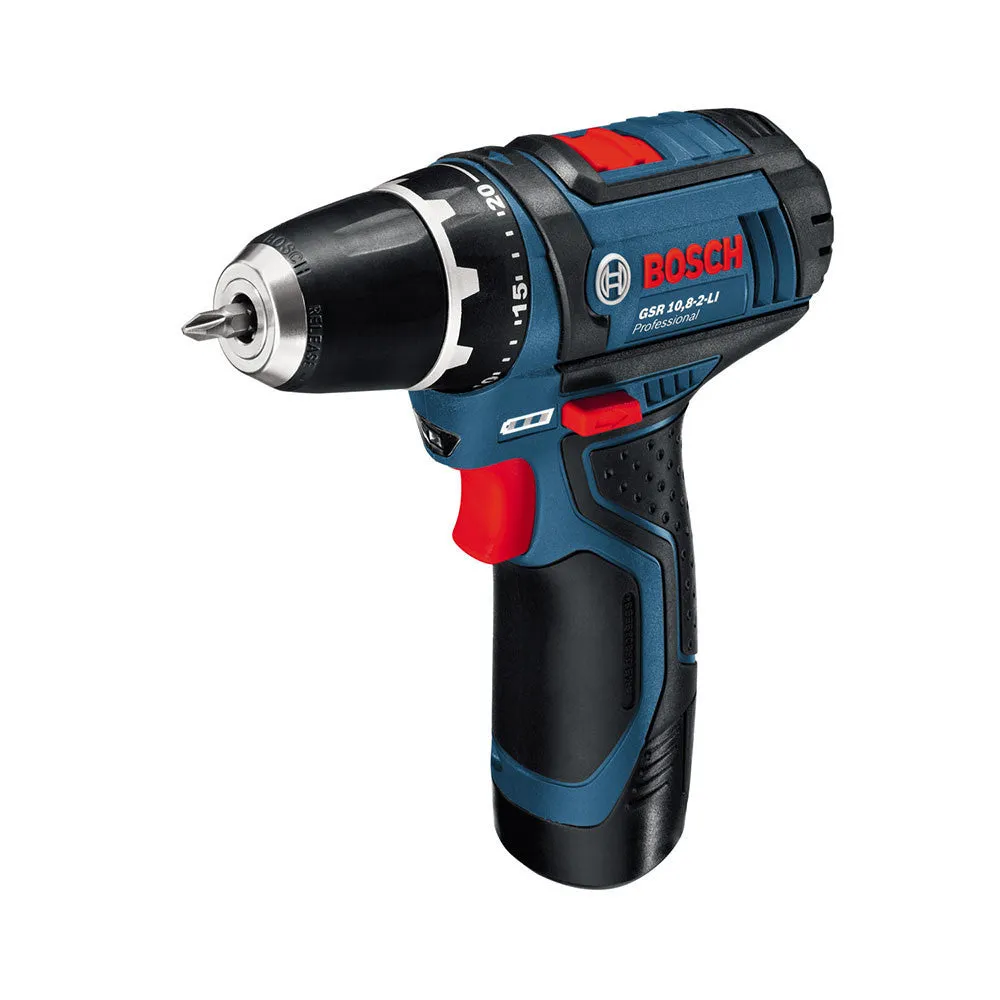 Bosch GSR 10.8-2-LI Professional Cordless Drill-Driver  (2 x Battery)