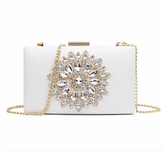 Bridal Evening Clutch Bags Crystal Summer Bags Luxury Small Crossbody Bag