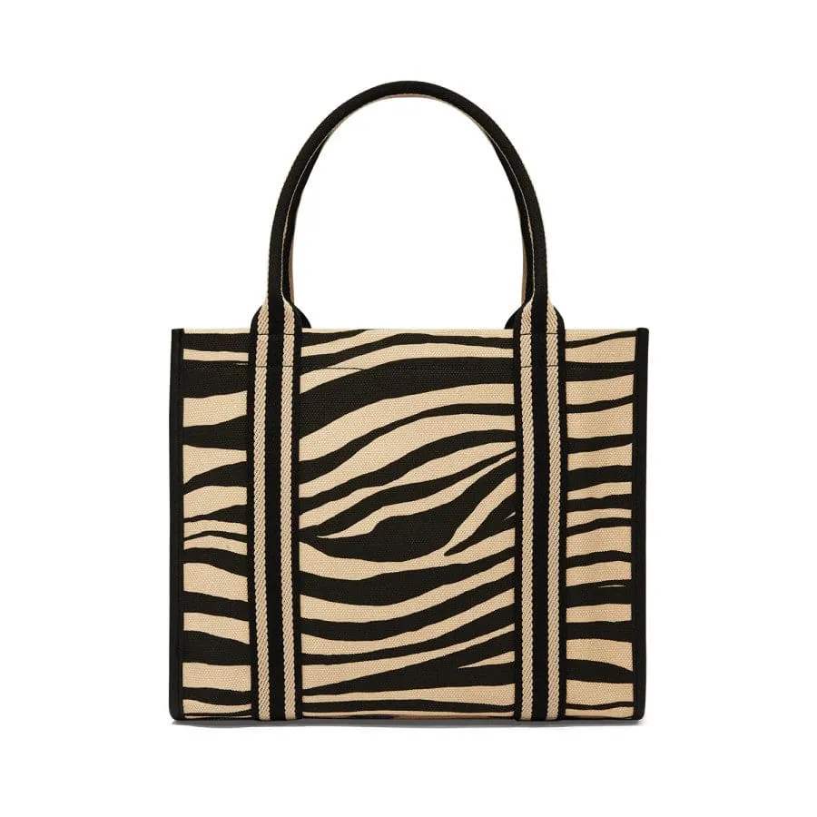 Brighton Zebra Love Canvas Carry All