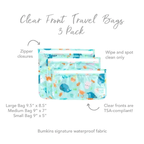 Bumkins Clear Travel Bags | Ocean Life