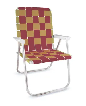 Burgundy & Gold Classic Chair