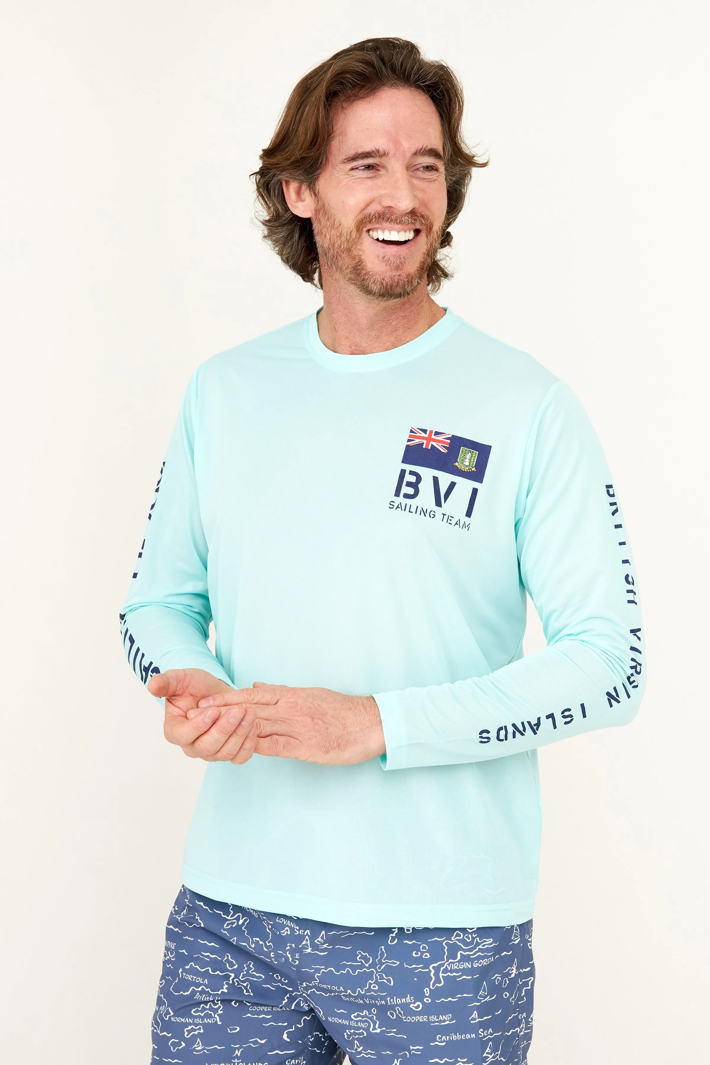 BVI Sailing Team UPF50 Shirt - Sea Green