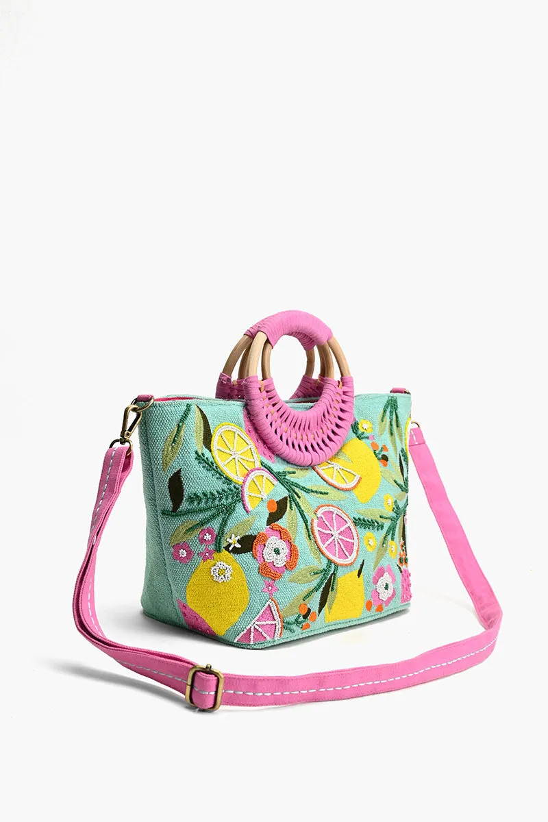 Citrus Blueberry Infusion Crossbody Tote