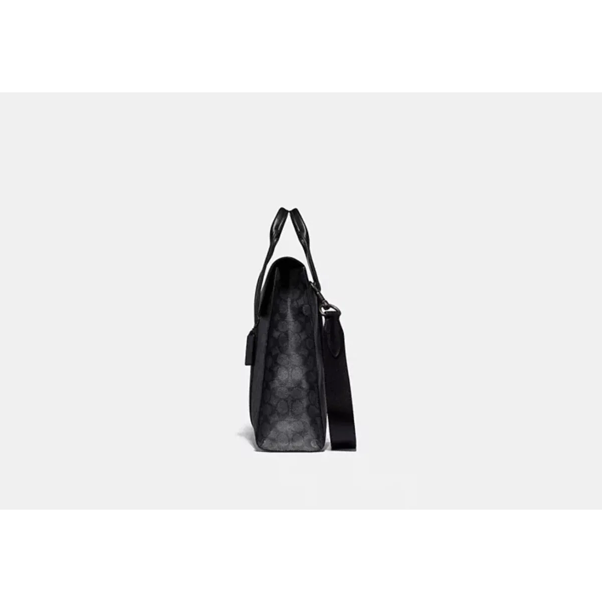 Coach Metropolitan Portfolio In Signature Canvas Black - CH39775