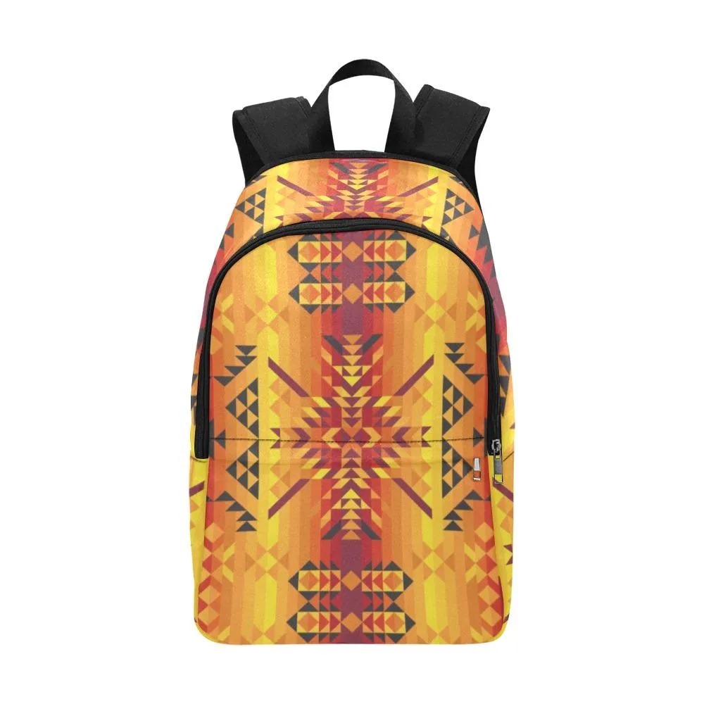 Desert Geo Yellow Red Backpack for Adult