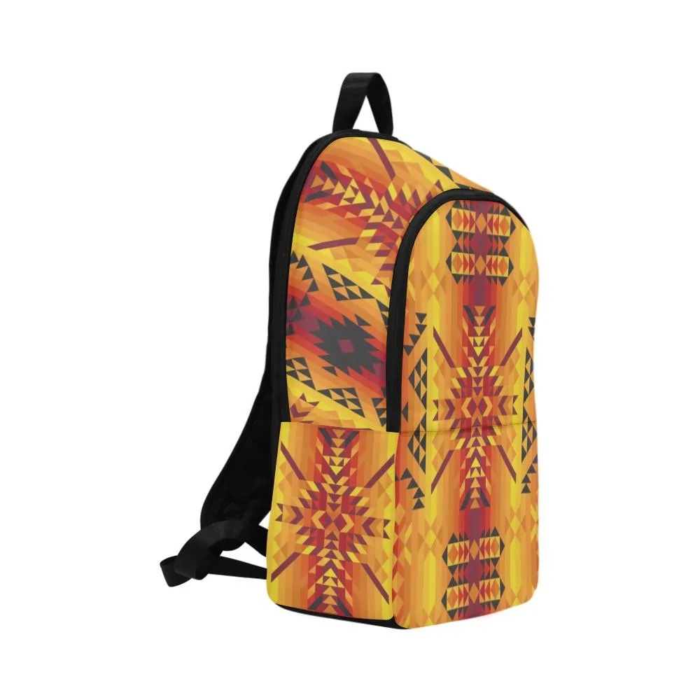 Desert Geo Yellow Red Backpack for Adult