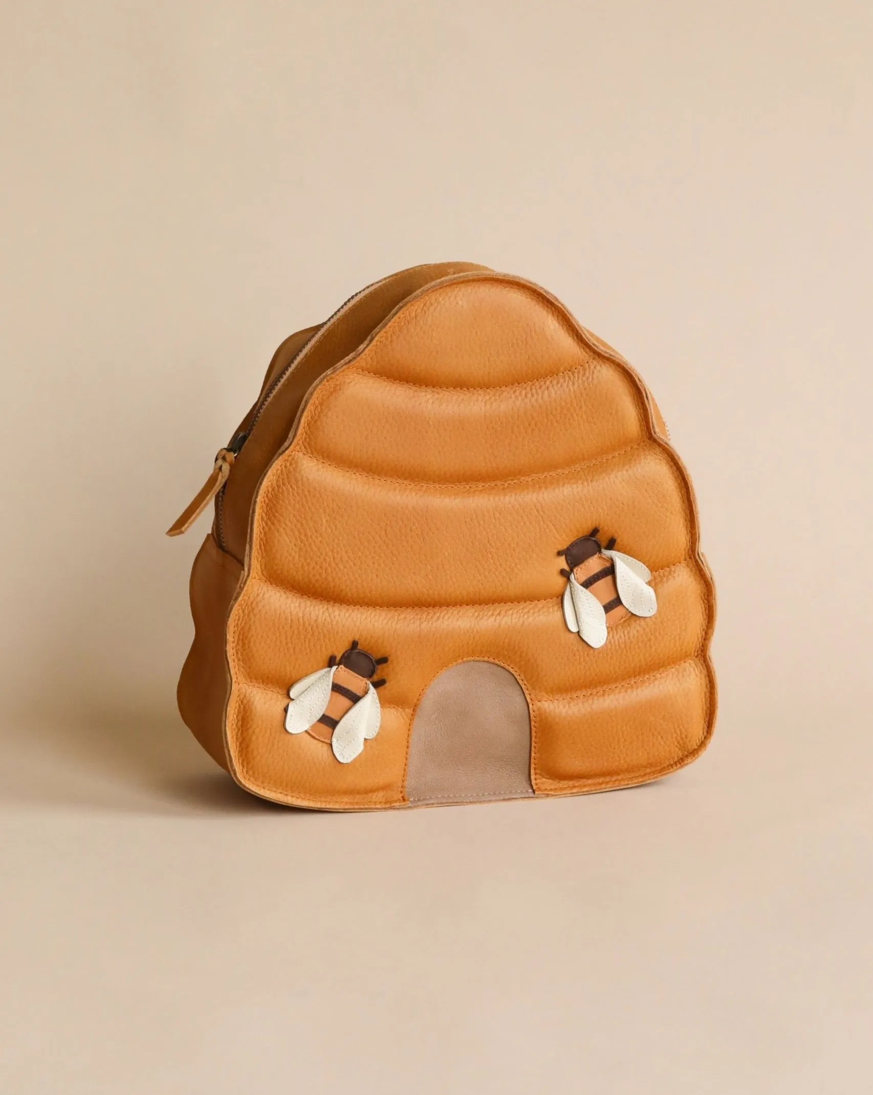 Donsje School Leather Backpack - Beehive