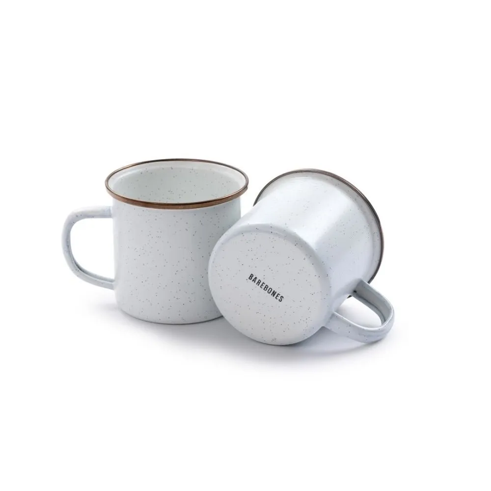 Enamel Mug Set Of Two - Eggshell