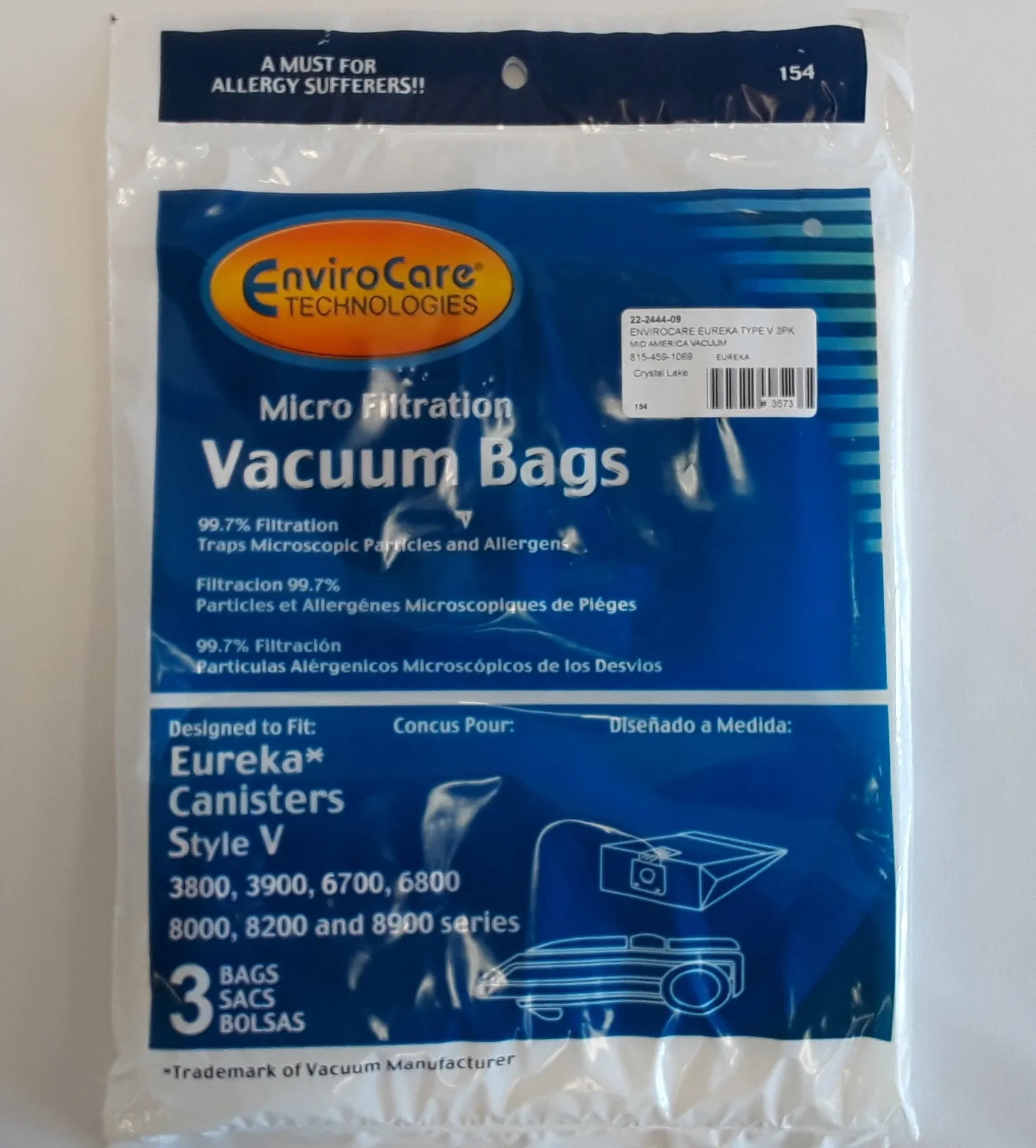 Envirocare Style V Bags (3-Pack) [154]