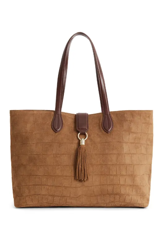 Fairfax & Favor Langham Suede Tote Bag