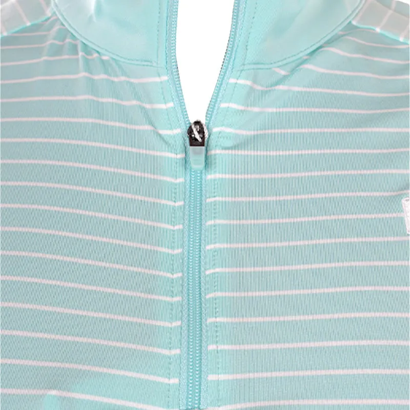 FOOTJOY Quarter Zip Women’s Long Sleeve Sun Protection Shirt (Aqua)