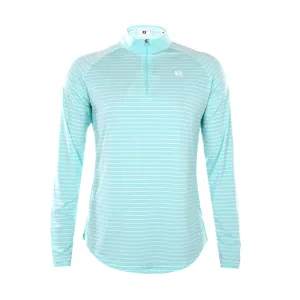 FOOTJOY Quarter Zip Women’s Long Sleeve Sun Protection Shirt (Aqua)