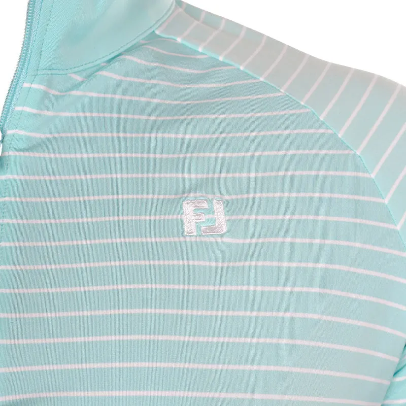 FOOTJOY Quarter Zip Women’s Long Sleeve Sun Protection Shirt (Aqua)