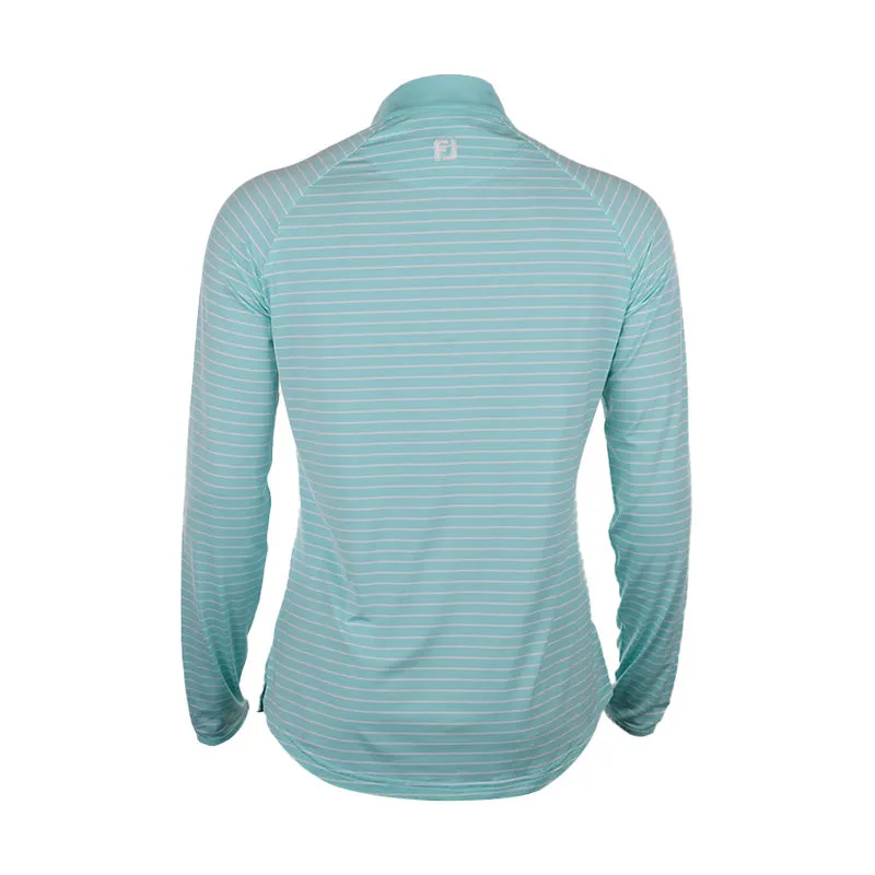 FOOTJOY Quarter Zip Women’s Long Sleeve Sun Protection Shirt (Aqua)