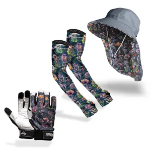 Fungi Forager Gear Pack - Sleeves, Gloves, Sun Hat