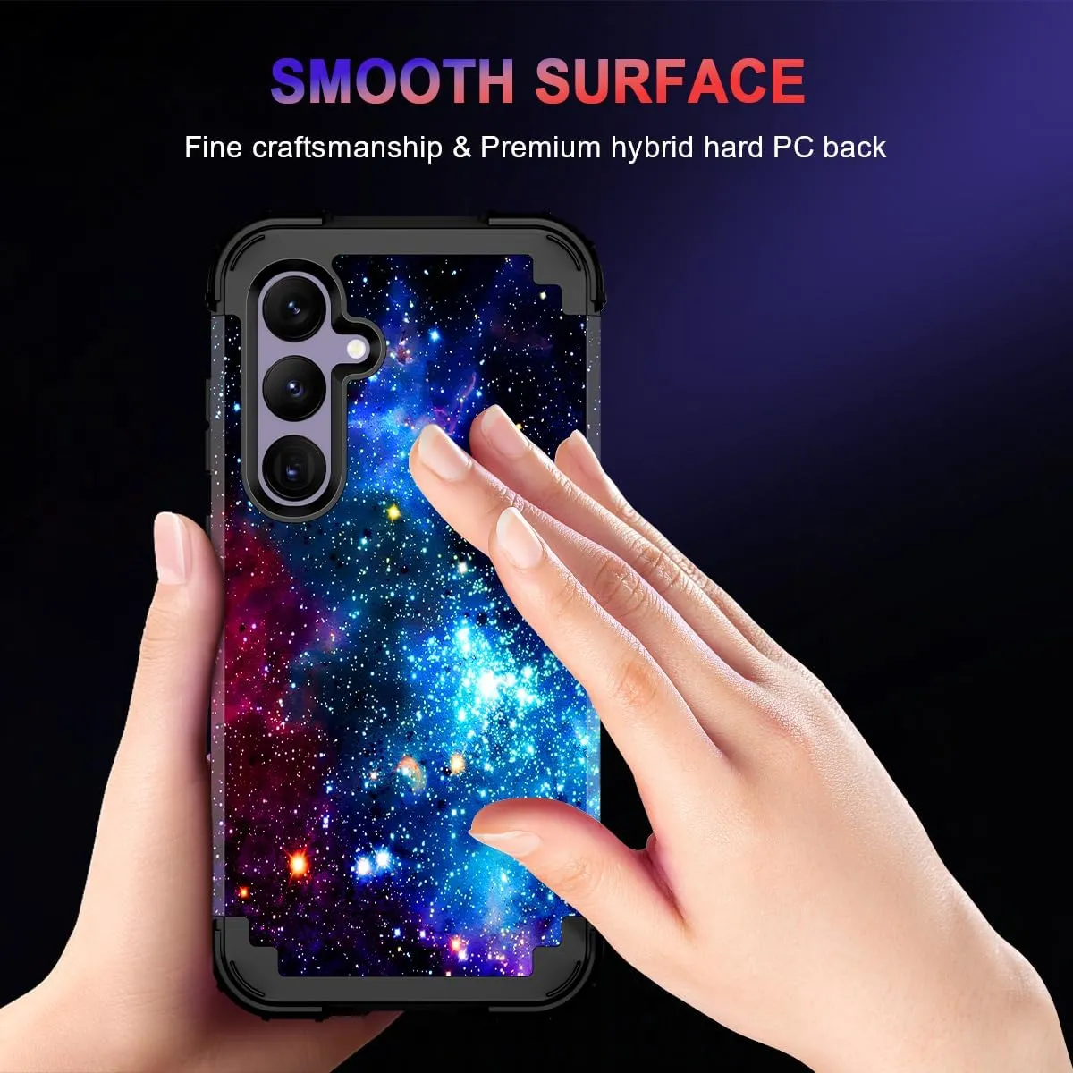 Galaxy S24 Plus 5G Case Glow Dark Three Layer Heavy Duty Shockproof Full Protection Hard Plastic Silicone Protective Case