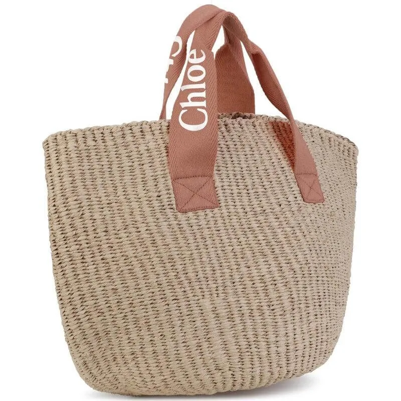 Girls Woven Straw Bag