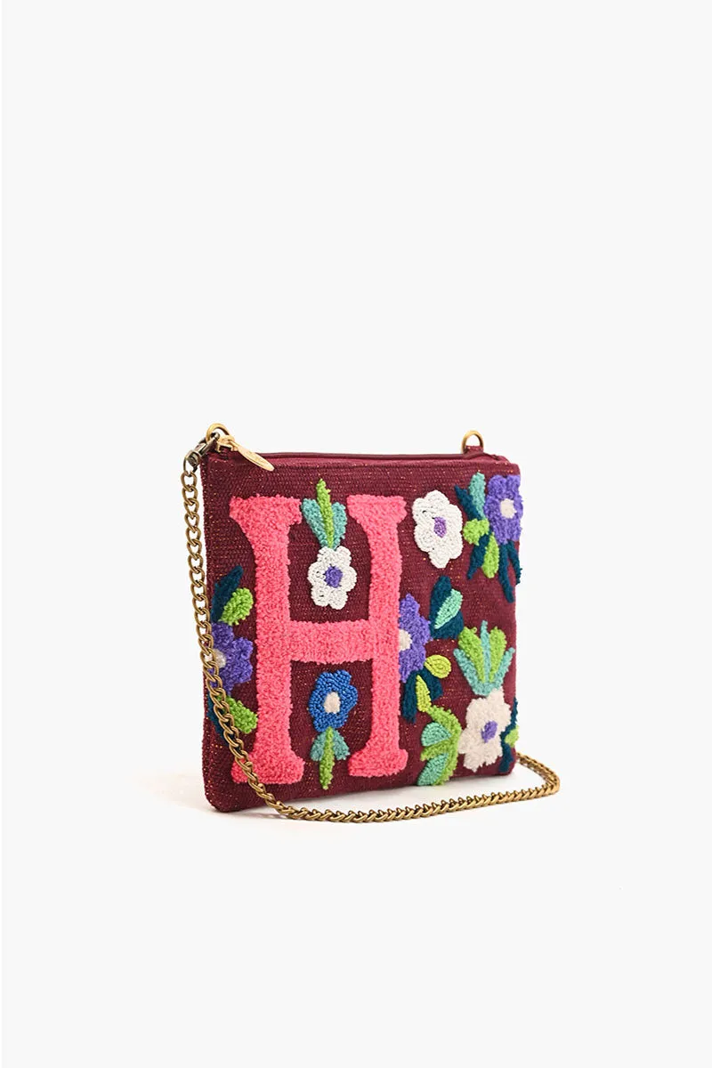 H Floral Crossbody Bag