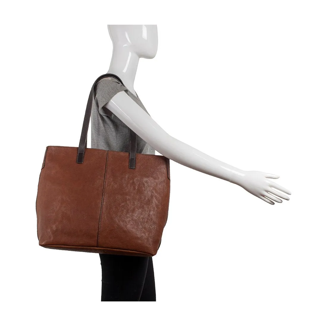 Hidesign Sonoma Large Leather Tote Brown