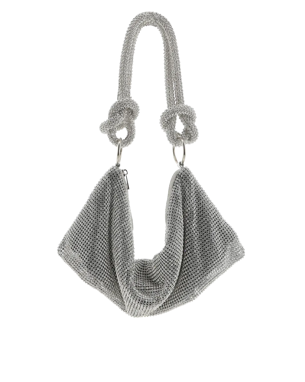 KAIA HANDLE BAG - SILVER-DIAMANTE