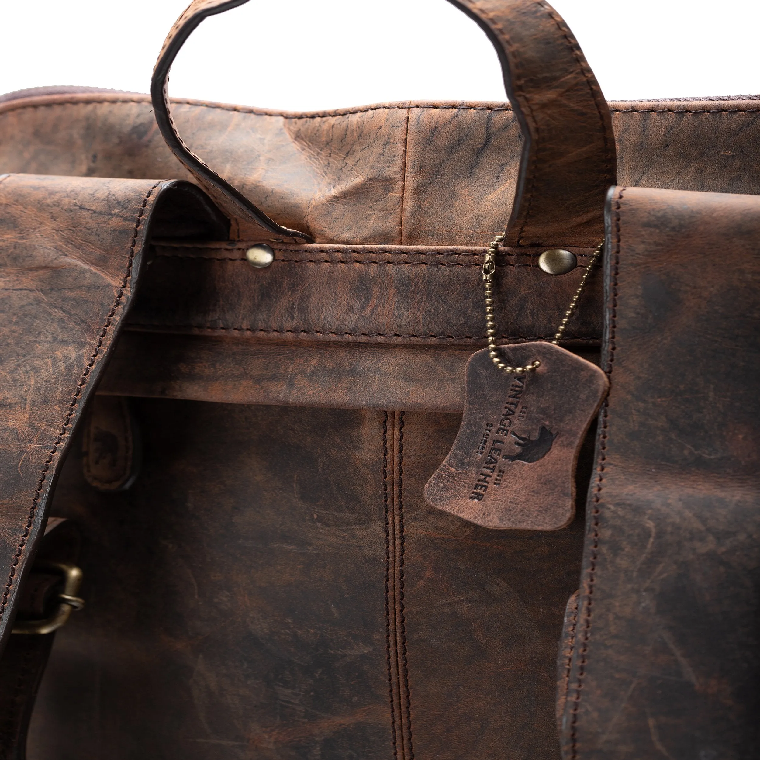 Leather Laptop Backpack Bag Baku