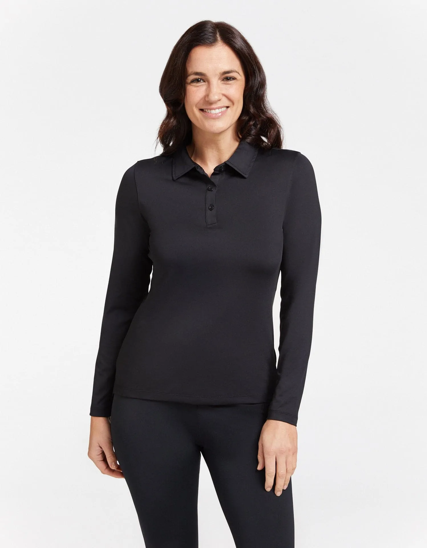 Long Sleeve Polo Shirt UPF 50  Active Collection