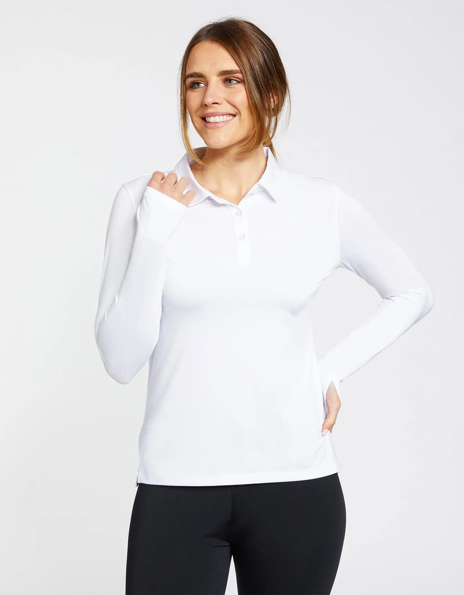 Long Sleeve Polo Shirt UPF 50  Active Collection