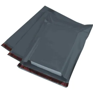 Mailing Bags, 12" x 16" (305mm to 407mm), Grey Plastic Poly Self Seal Bag