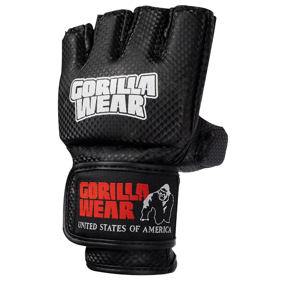 Manton MMA Gloves (With Thumb) - Black/White