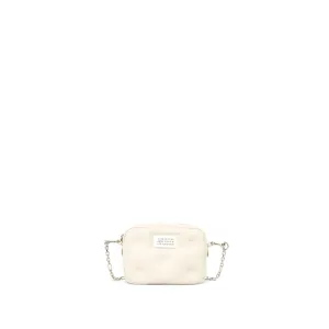 Micro Glam Slam Crossbody Bag in Greige