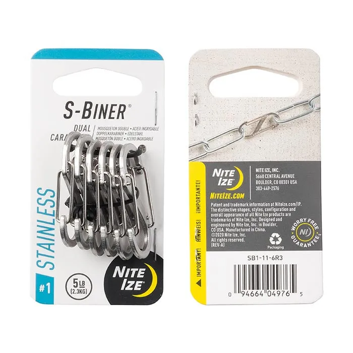 NiteIze S-Biner® Stainless Steel Dual Carabiner #1