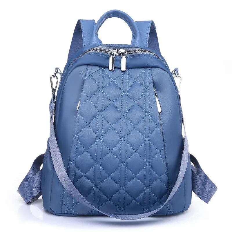 Nylon Fashionable Solid Color Women's Backpack