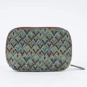 Olive Mist Blockprinted Pouches