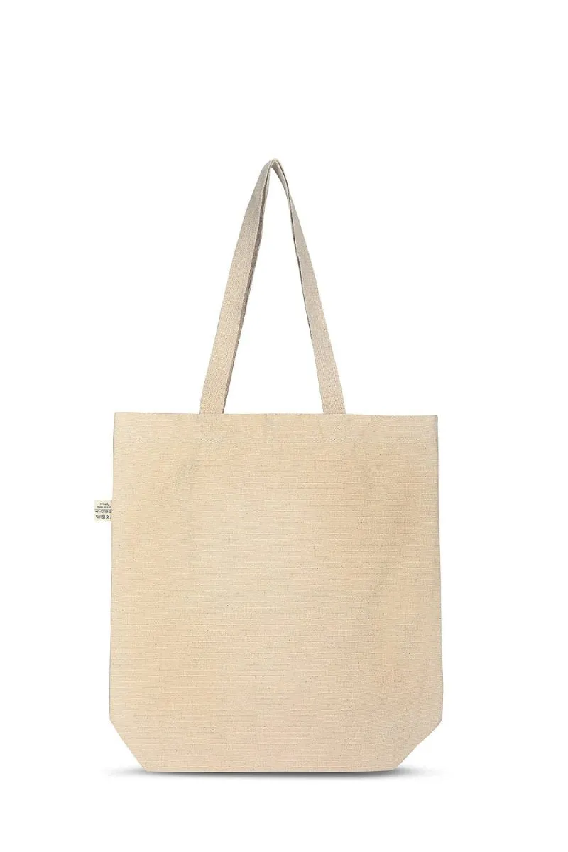 Premium Cotton Canvas Tote Bag- Patience Loading White