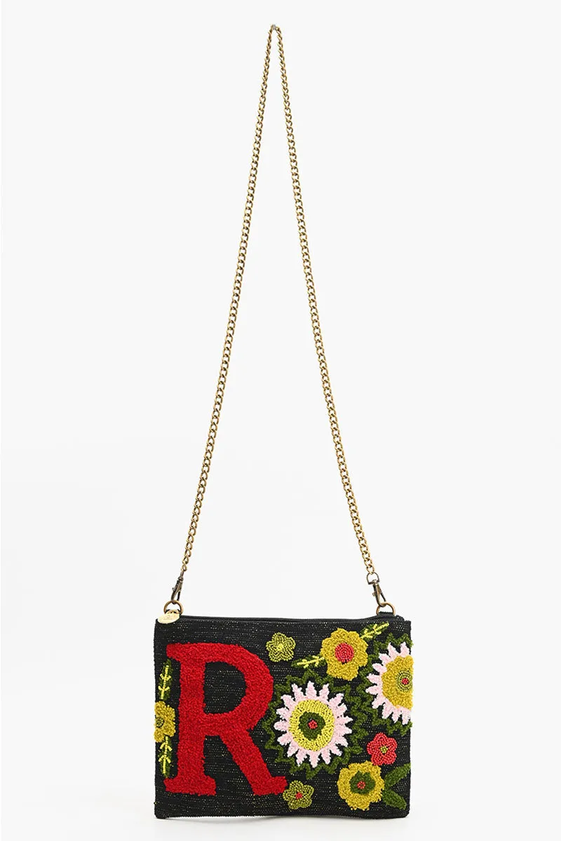 R Floral Crossbody Bag