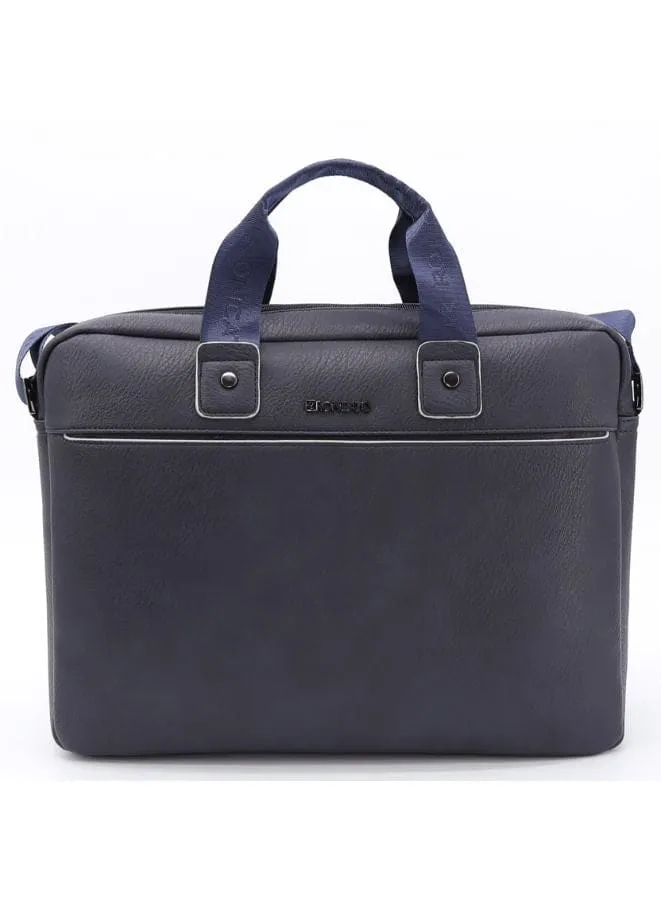 R Roncato Sophisticated and Timeless: Pure Leather Laptop Bag for Men and Women