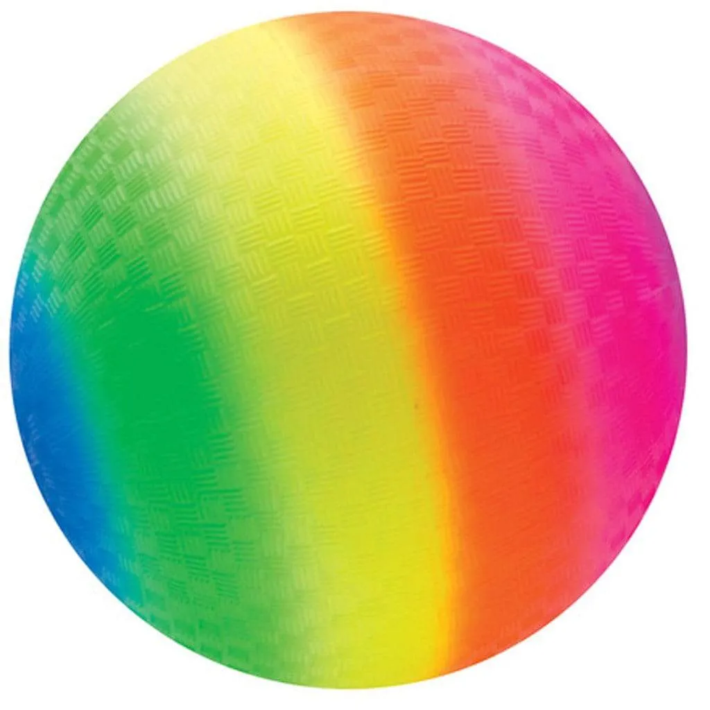 Rainbow Neon Playground Ball