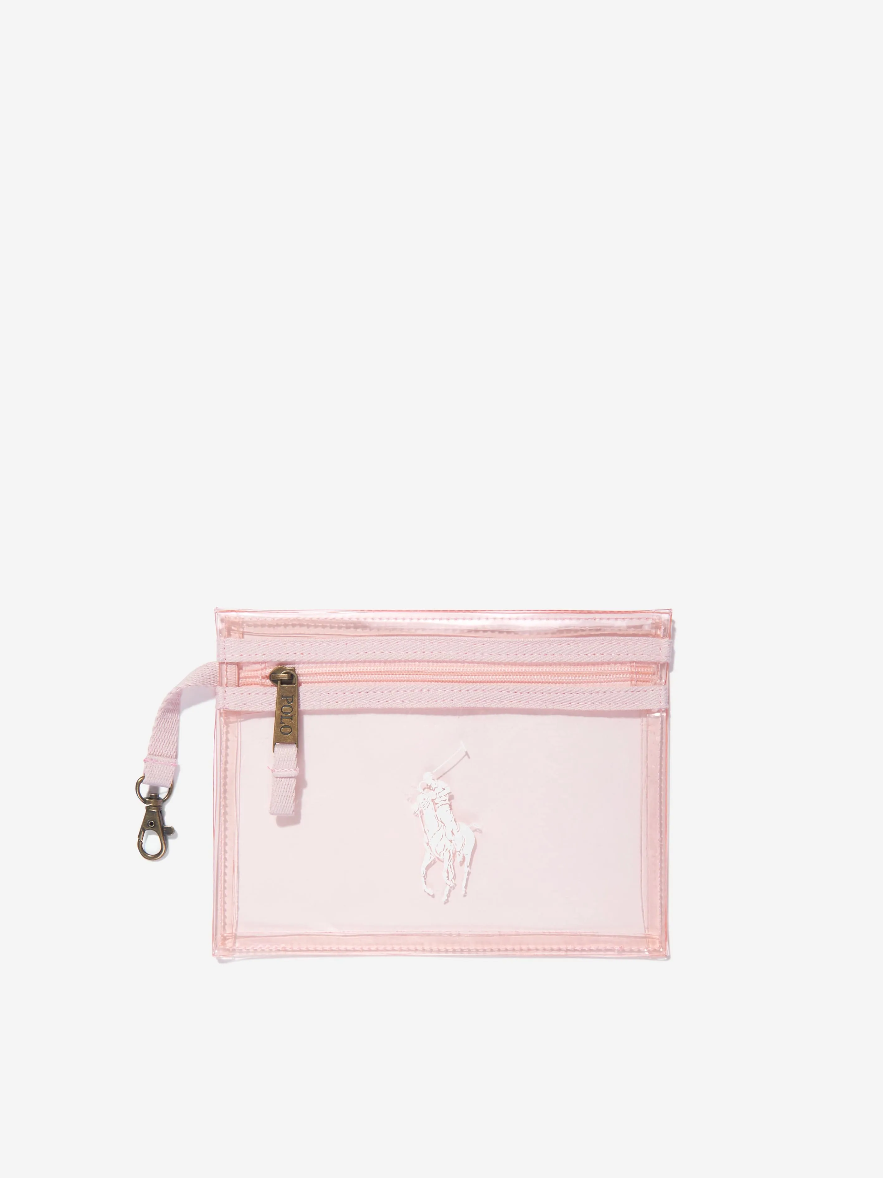 Ralph Lauren Girls Clear Tote Bag With Pouch in Pink (34.5cm)