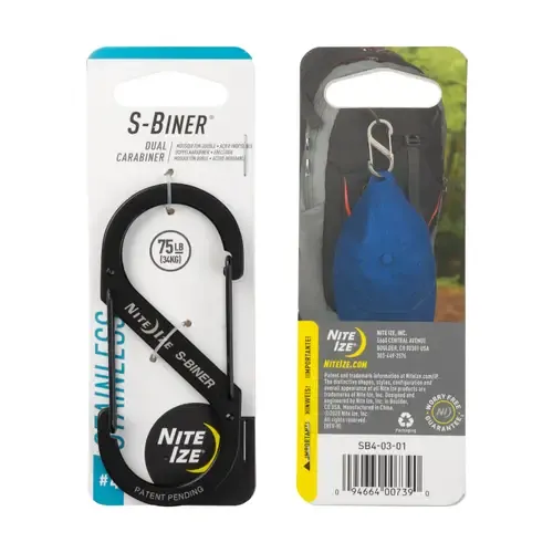 S-Biner Stainless Steel Dual Carabiner #4 3 pack