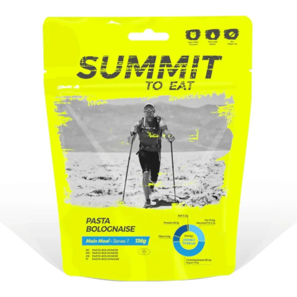 Summit To Eat Pasta Bolognaise Freeze Dried Meal Pouch